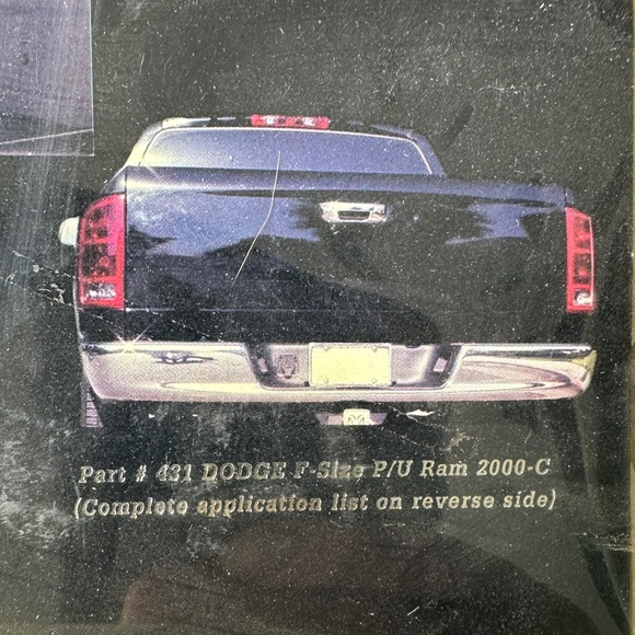 Dodge TFP CHROMED STAINLESS STEEL
Tailgate Handle Insert Accents new with tag - Picture 2 of 4